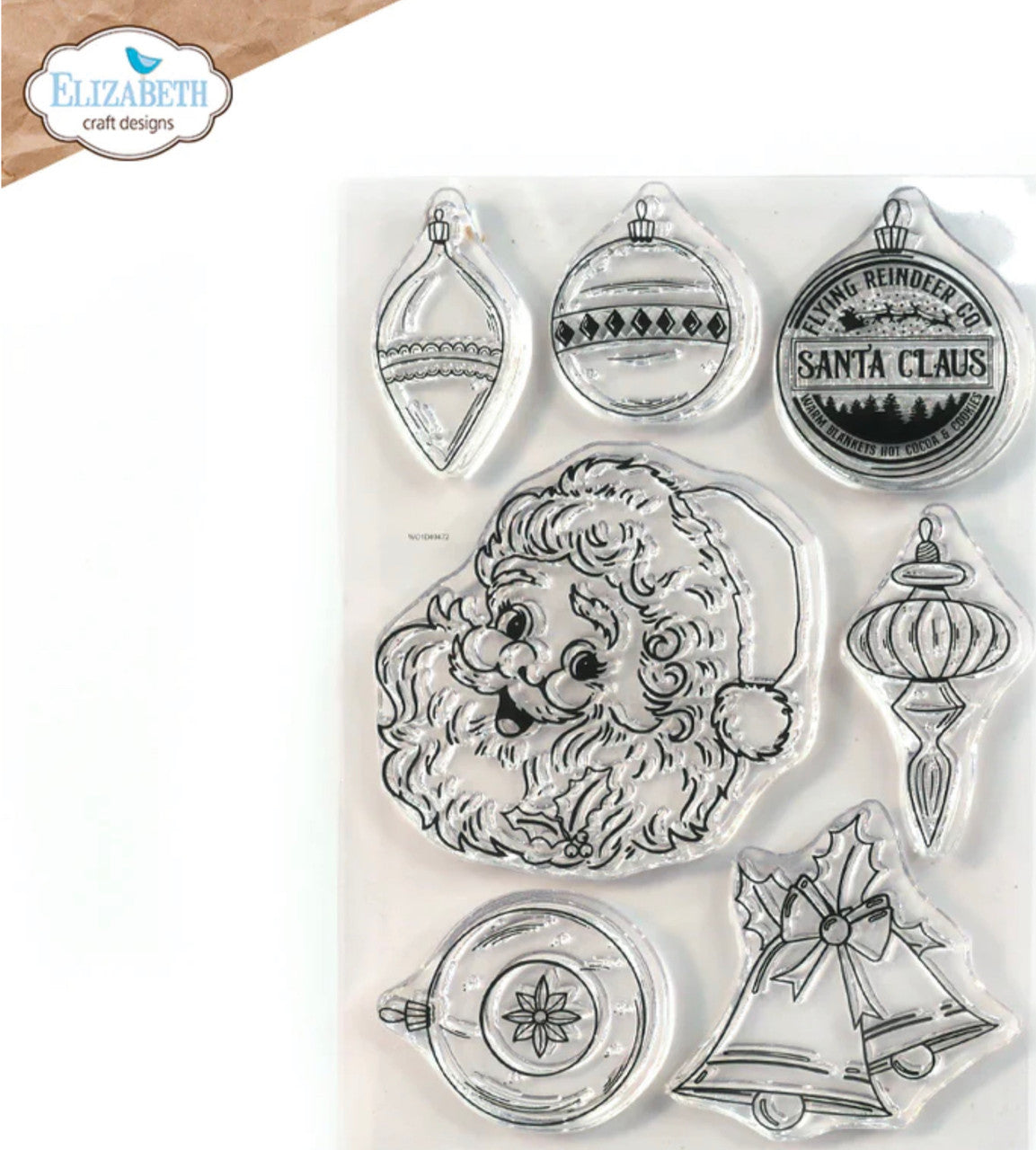 Elizabeth Craft Designs December to Remember Santa Claus-stempelset
